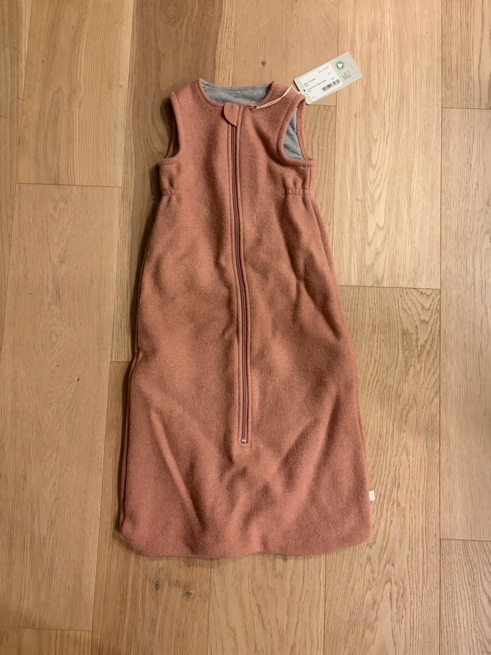 Toddler Sleeveless Fleece Sleep Sack in Dusty Rose